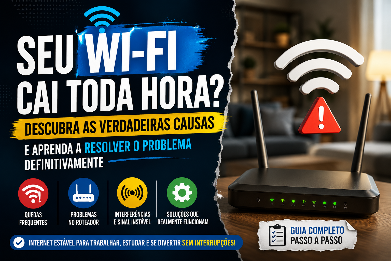 Milhares de pessoas enfrentam quedas frequentes na conexão sem saber que pequenos detalhes...