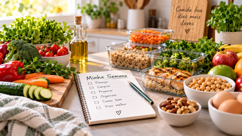 Cardápio semanal +40 com alimentos variados para organizar as refeições